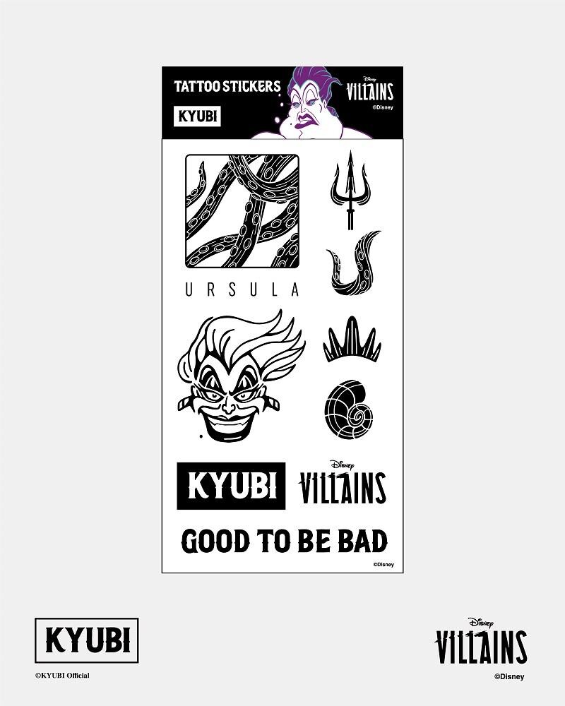 「KYUBI」Disney Villains Good to be Bad Tattoo Sticker HK$100 each
